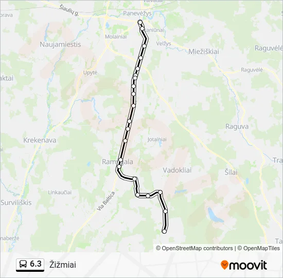 Автобус 6.3: карта маршрута