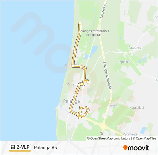 Автобус 2-VLP: карта маршрута