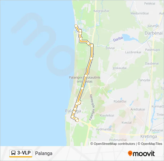 Автобус 3-VLP: карта маршрута