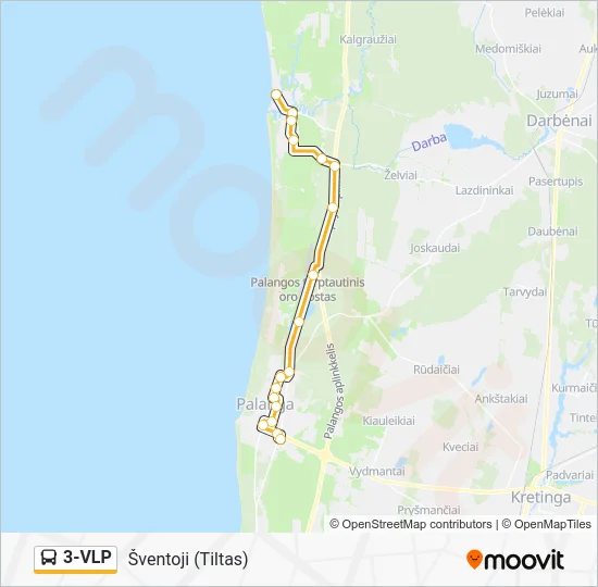 Автобус 3-VLP: карта маршрута