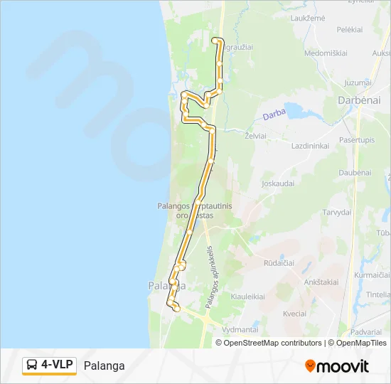 Автобус 4-VLP: карта маршрута