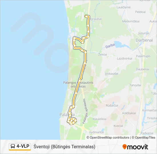 Автобус 4-VLP: карта маршрута