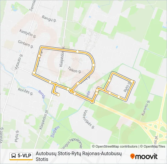 Автобус 5-VLP: карта маршрута