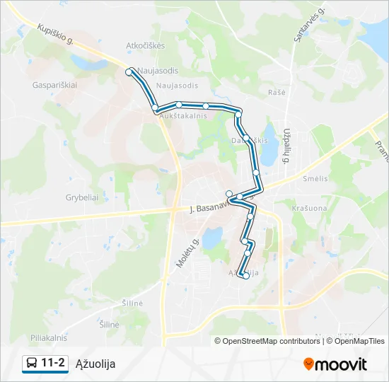 Автобус 11-2: карта маршрута