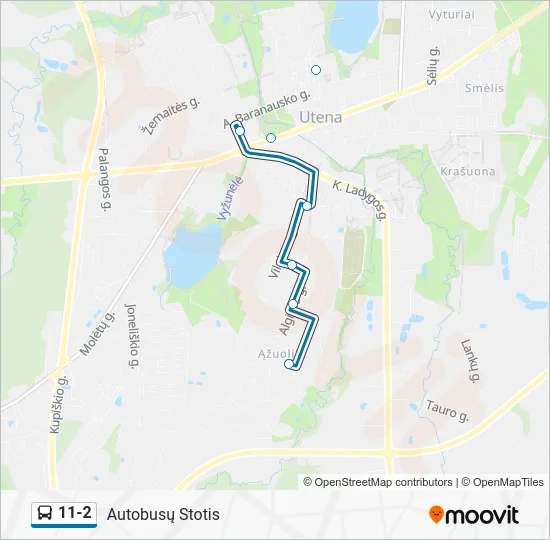 Автобус 11-2: карта маршрута