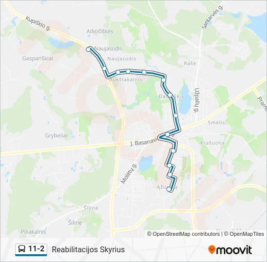 Автобус 11-2: карта маршрута