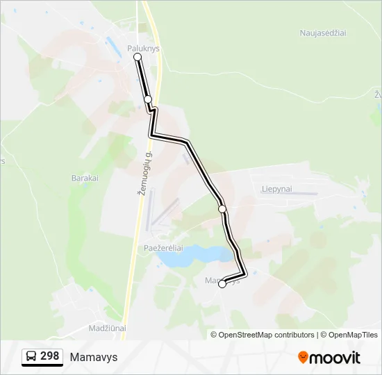 298 Route: Schedules, Stops & Maps - Mamavys (Updated)