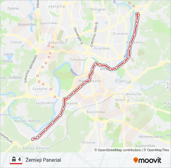 4 Trolleybus Line Map