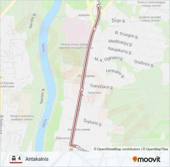 4 Trolleybus Line Map