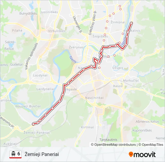 6 Trolleybus Line Map