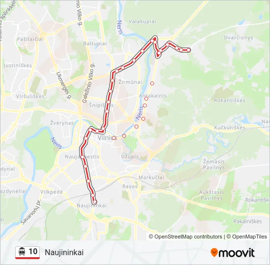 10 Trolleybus Line Map