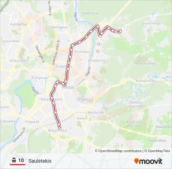 10 Trolleybus Line Map