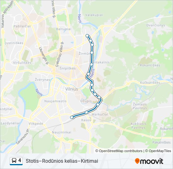 4 bus Line Map