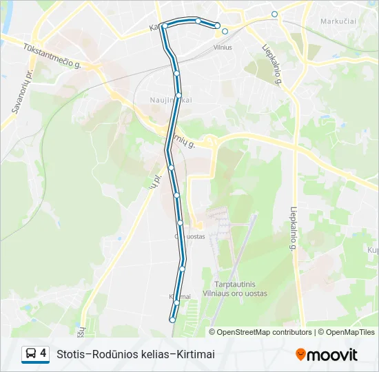 4 Bus Line Map