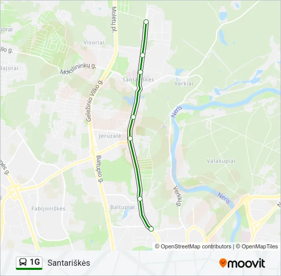 1G Bus Line Map