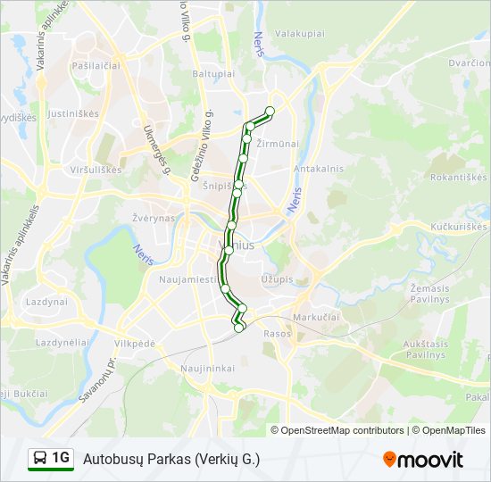 1G bus Line Map