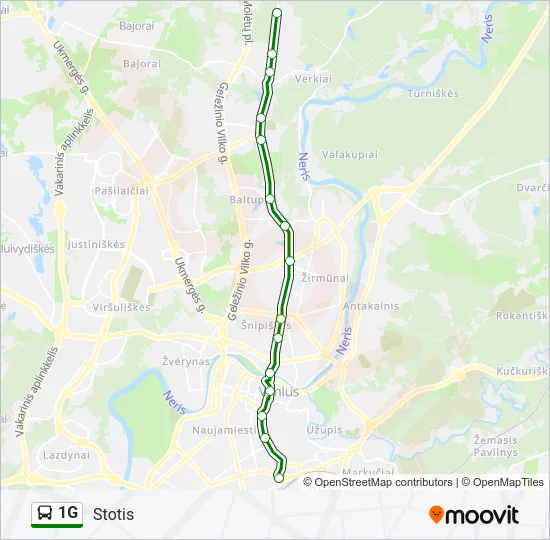 1G Bus Line Map