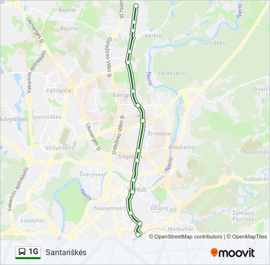 1G bus Line Map