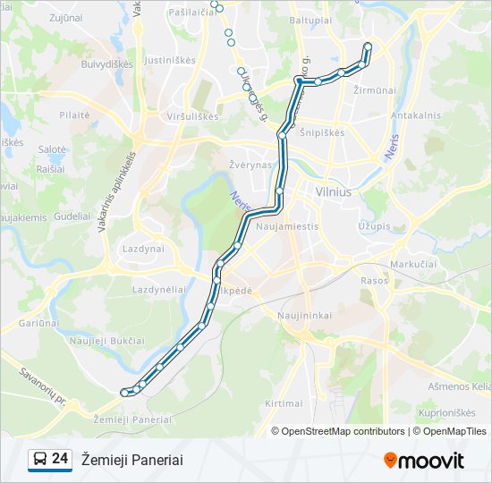 24 bus Line Map