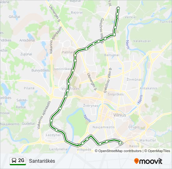 2G bus Line Map