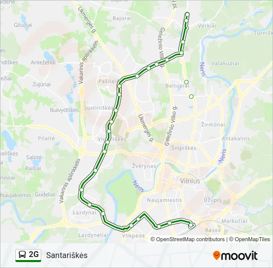 2G Bus Line Map