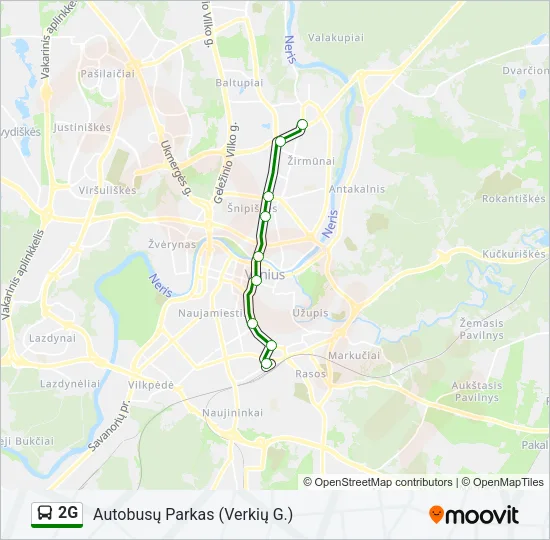 2G Bus Line Map