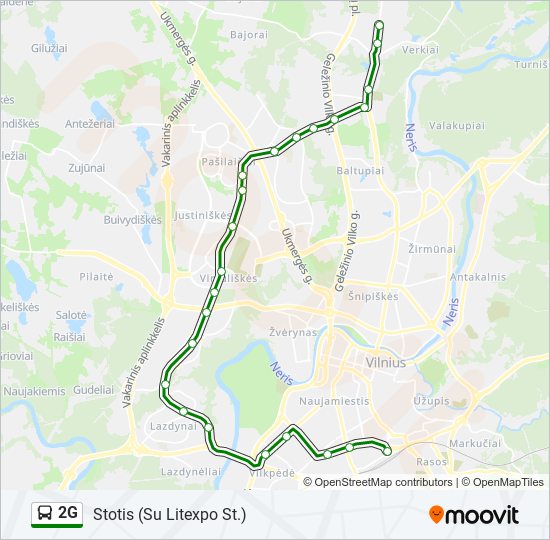 2G bus Line Map