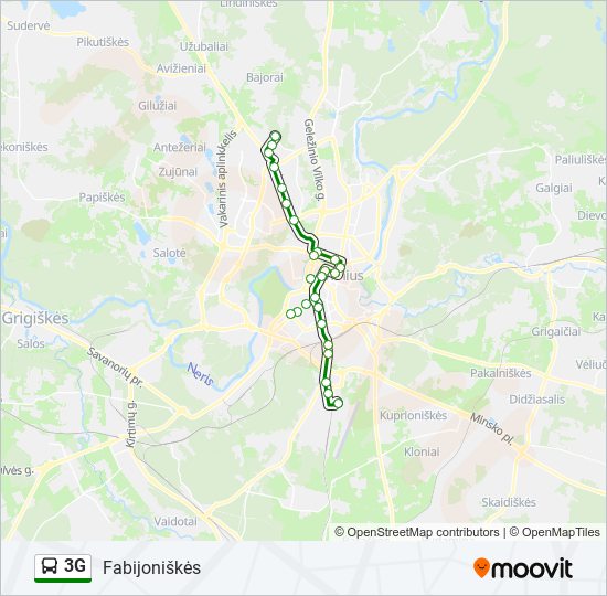 3G bus Line Map