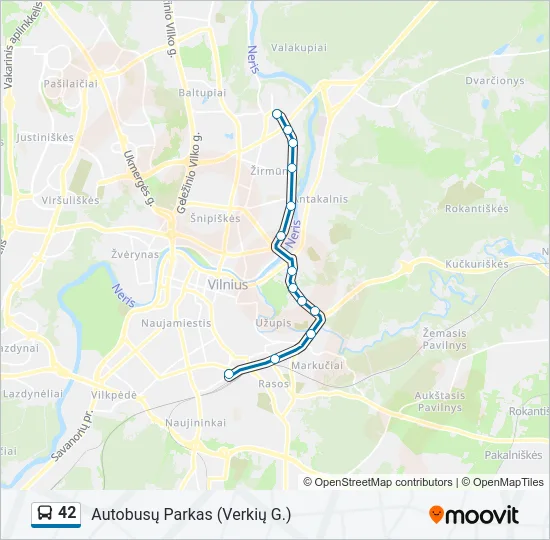 42 Bus Line Map