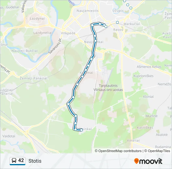 42 Bus Line Map