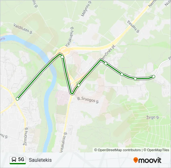 5G Bus Line Map