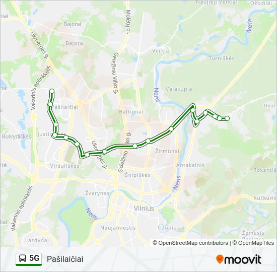 5G Bus Line Map
