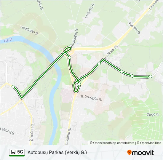 5G Bus Line Map