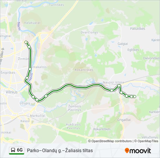 6G bus Line Map