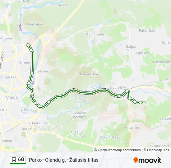 6G Bus Line Map
