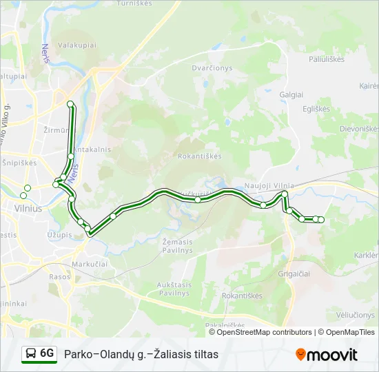 6G Bus Line Map