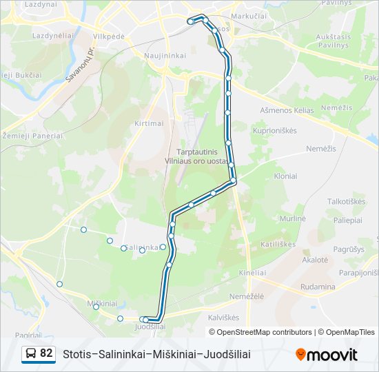 82 Bus Line Map