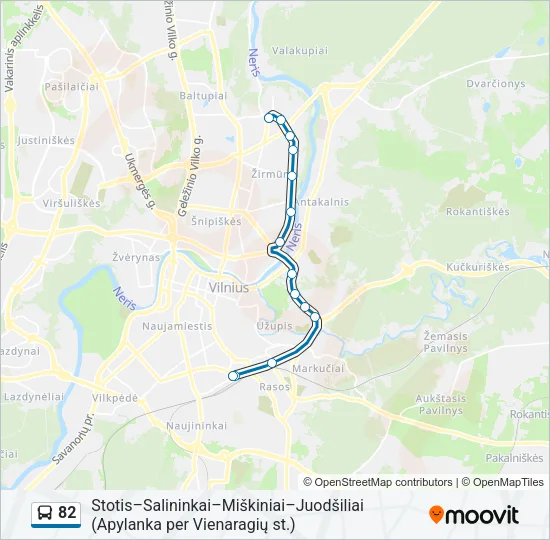 82 Bus Line Map