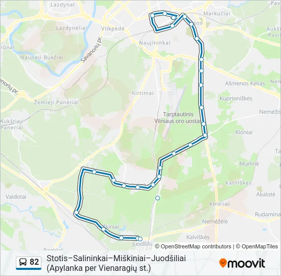 82 Bus Line Map