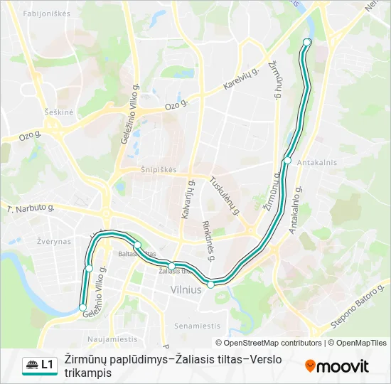 L1 Ferry Line Map