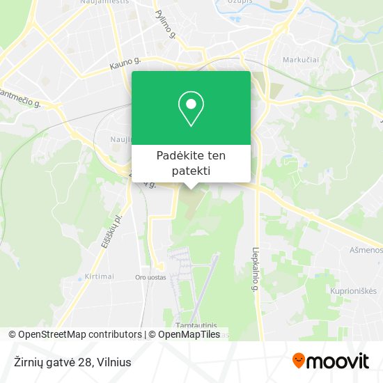 Žirnių gatvė 28 žemėlapis
