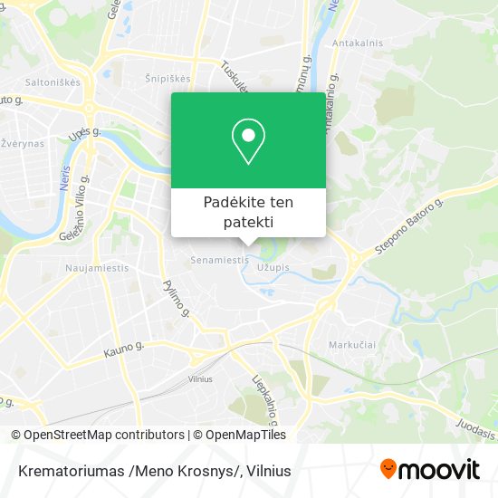 Krematoriumas /Meno Krosnys/ žemėlapis