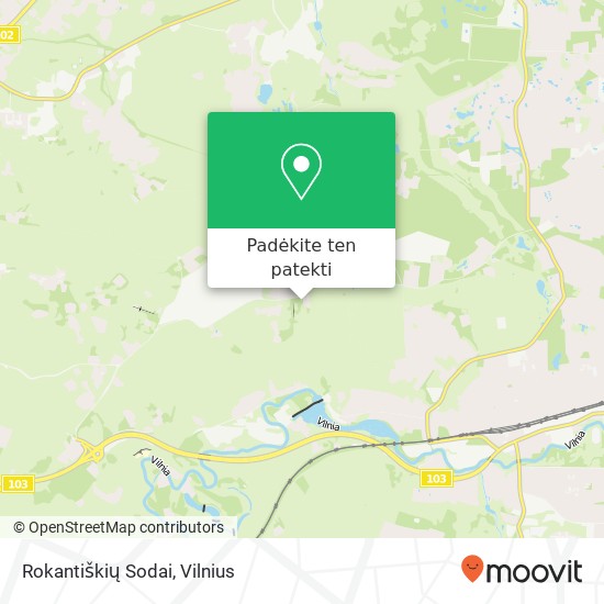 Rokantiškių Sodai žemėlapis