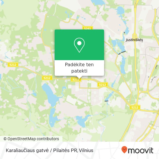 Karaliaučiaus gatvė / Pilaitės PR žemėlapis
