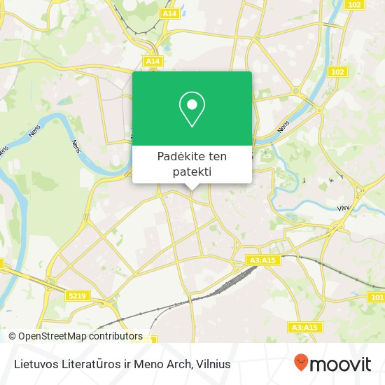 Lietuvos Literatūros ir Meno Arch žemėlapis