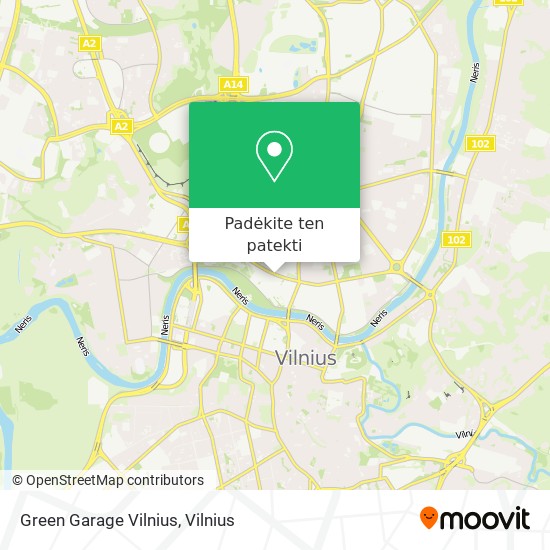 Green Garage Vilnius žemėlapis