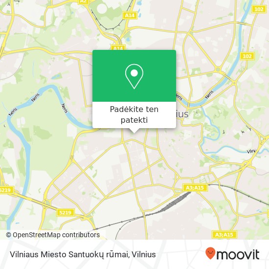 Vilniaus Miesto Santuokų rūmai žemėlapis
