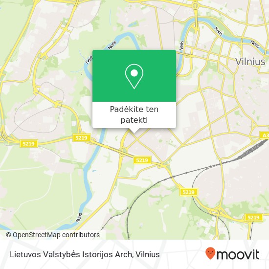 Lietuvos Valstybės Istorijos Arch žemėlapis