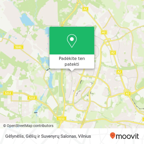 Gėlynėlis, Gėlių ir Suvenyrų Salonas žemėlapis