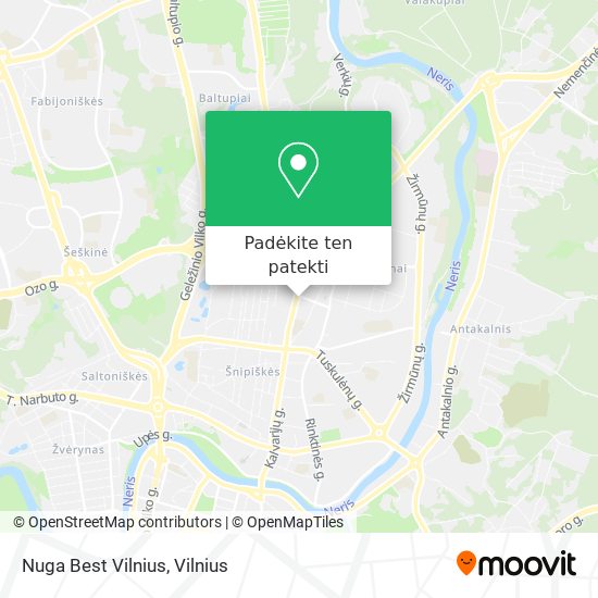Nuga Best Vilnius žemėlapis